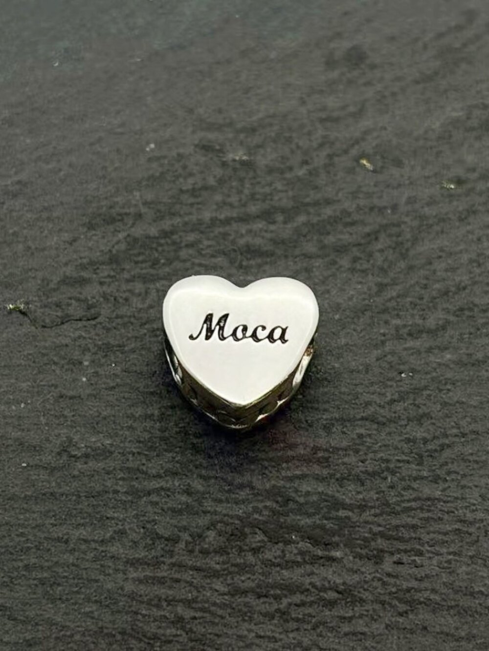 Pandora Moca Heart Charm Sterling Silver Jewelry